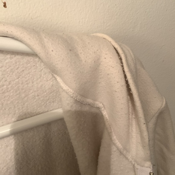 Pearly White American Apparel White Full Zip Hoodie 50/50 Cotton Blend SZ Medium - Picture 11 of 11